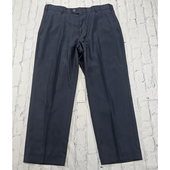 Jos A. Bank MENS SIZE 36X29 Leadbetter Golf Pants Navy Tailored Slacks Athletic - Picture 1 of 11